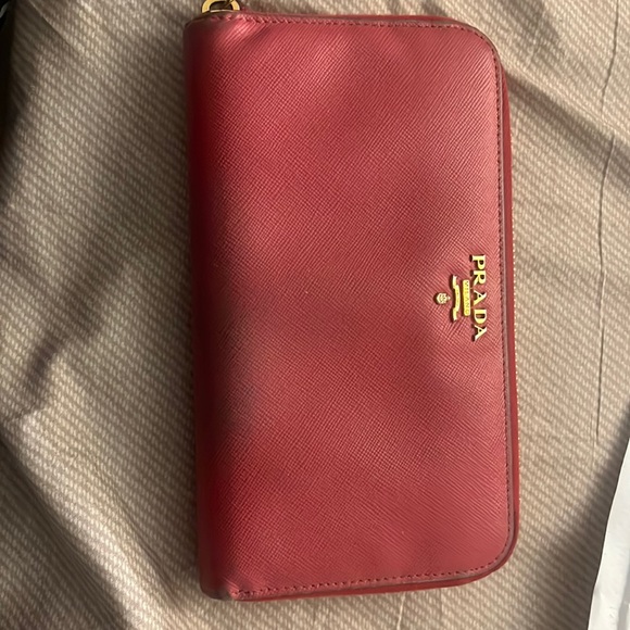 Prada Hot pink wallet - Picture 1 of 5